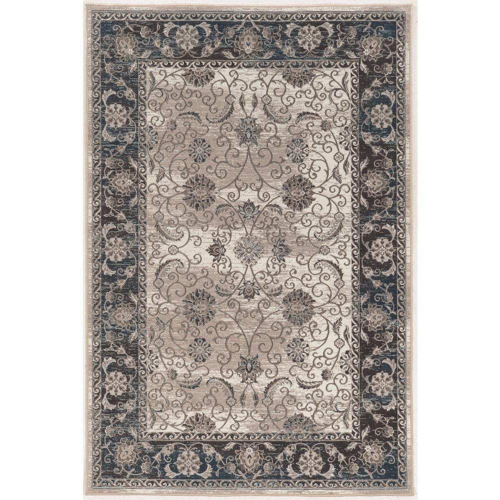 Vintage Isfahan Grey & Blue 9x12, Rug. Picture 1