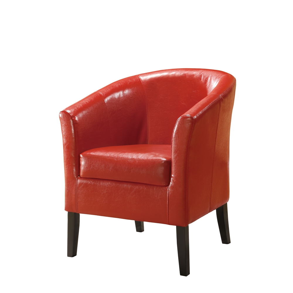 Simon Red Club Chair. Picture 1