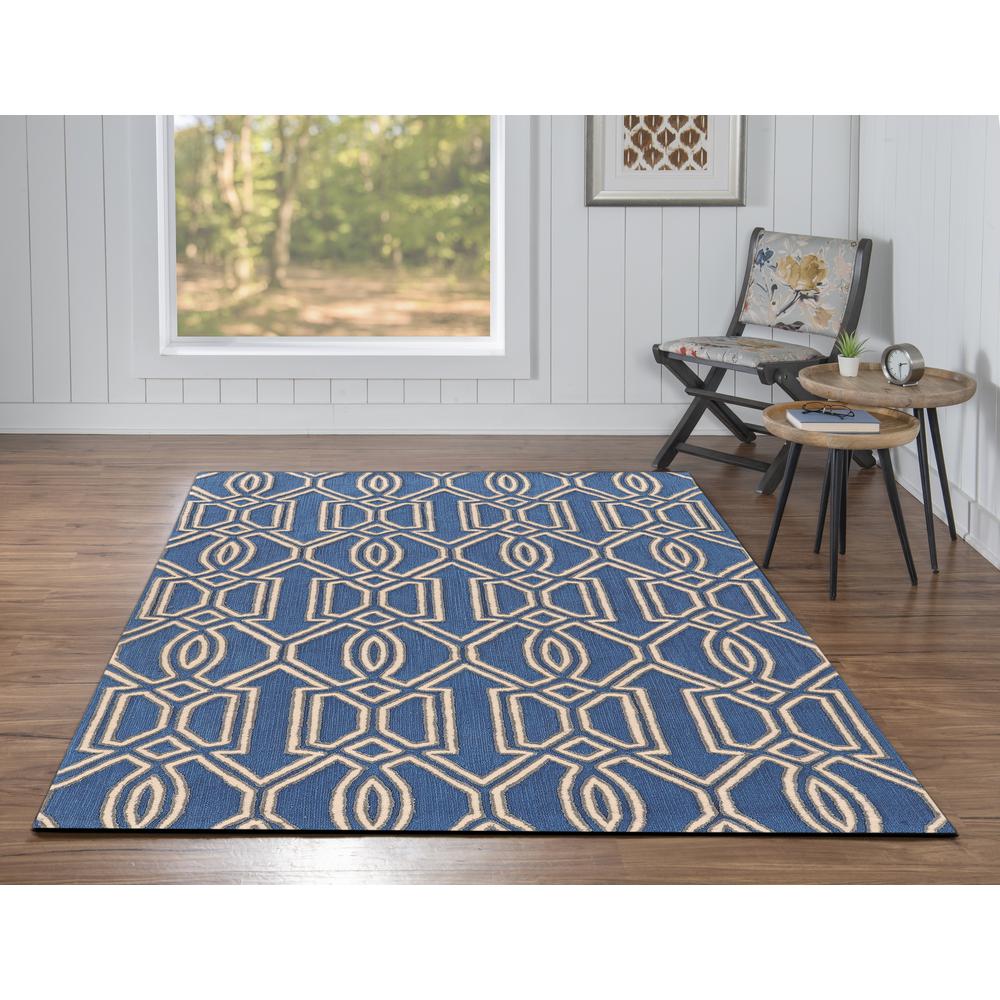 Trio Sariay Blue & Ivory 5x7, Rug. Picture 2
