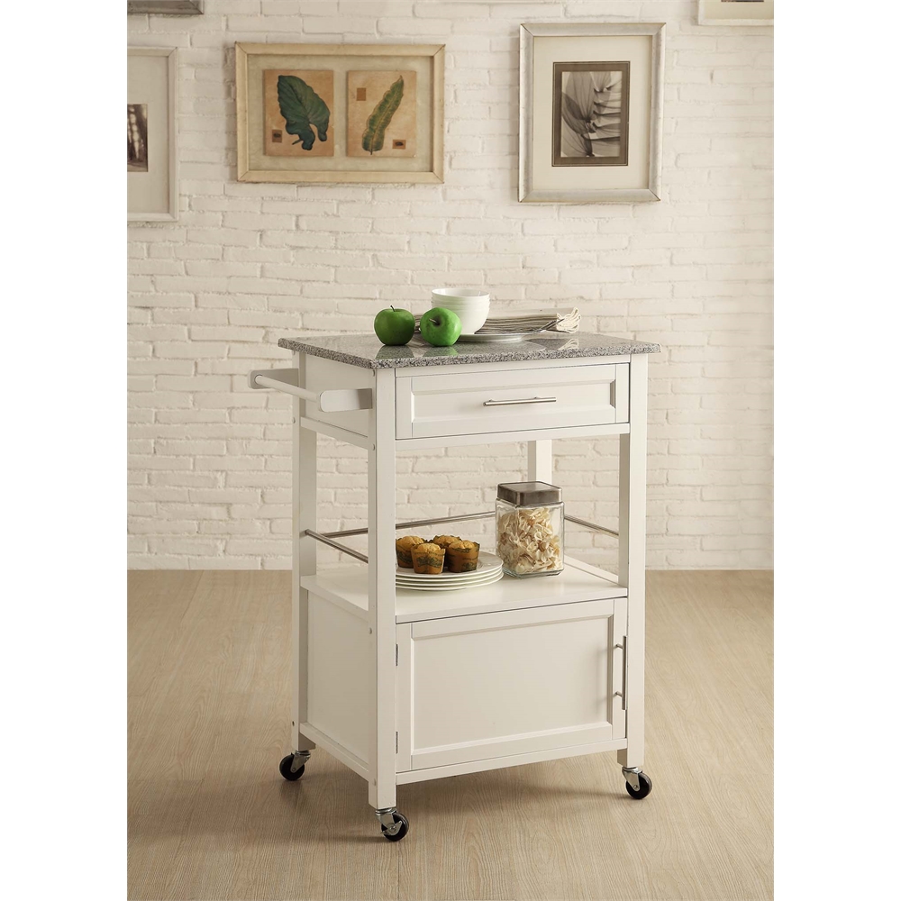 Mitchell Kitchen Cart With Granite Top. Picture 2