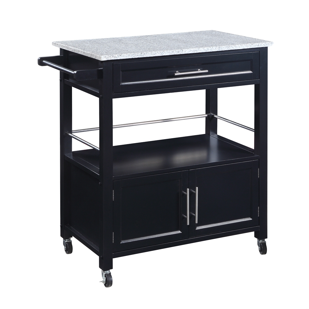 Cameron Kitchen Cart With Granite Top. Picture 1