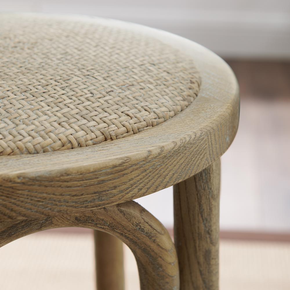 Rae Rattan Seat Backless Counter Stool. Picture 2