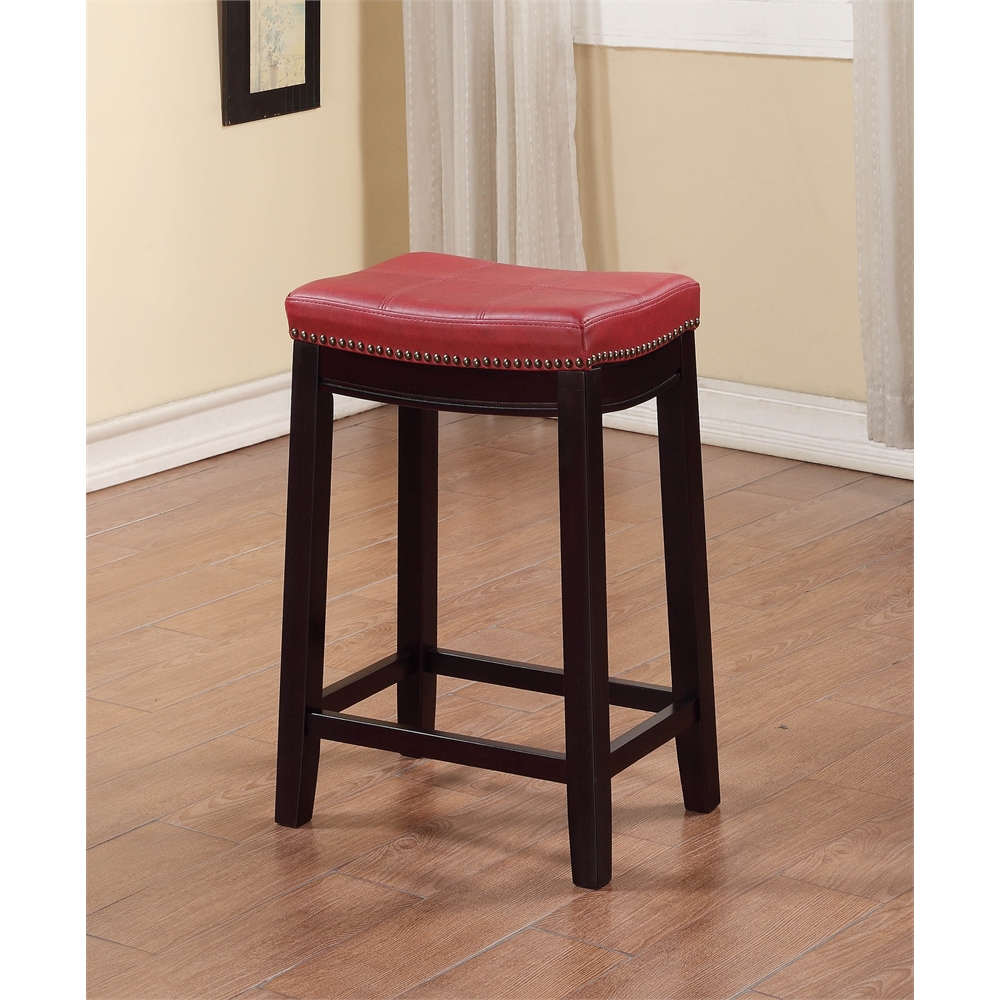Claridge Red Counter Stool. Picture 2