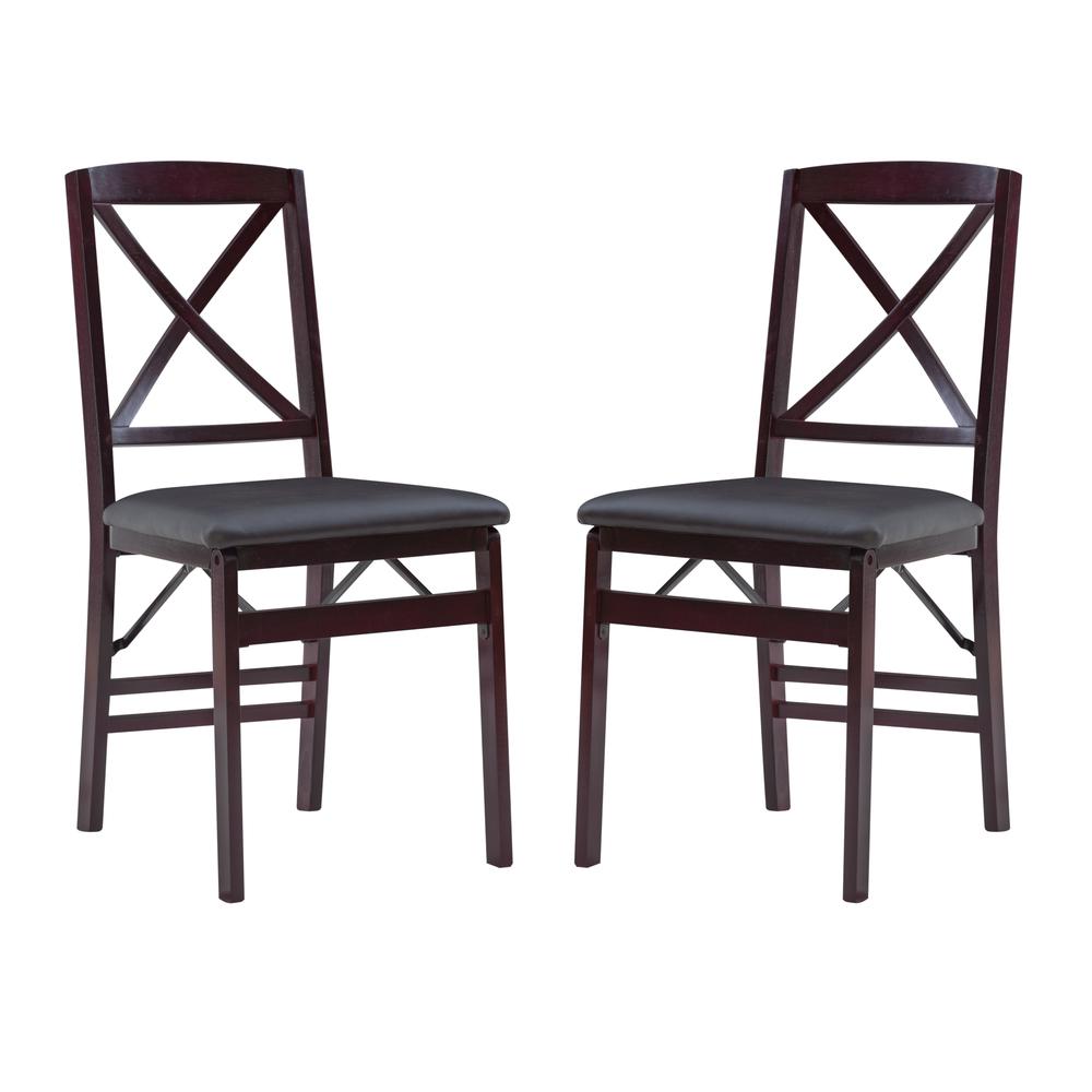Triena 18 In X Back Folding Chair - Set Of Two. Picture 1
