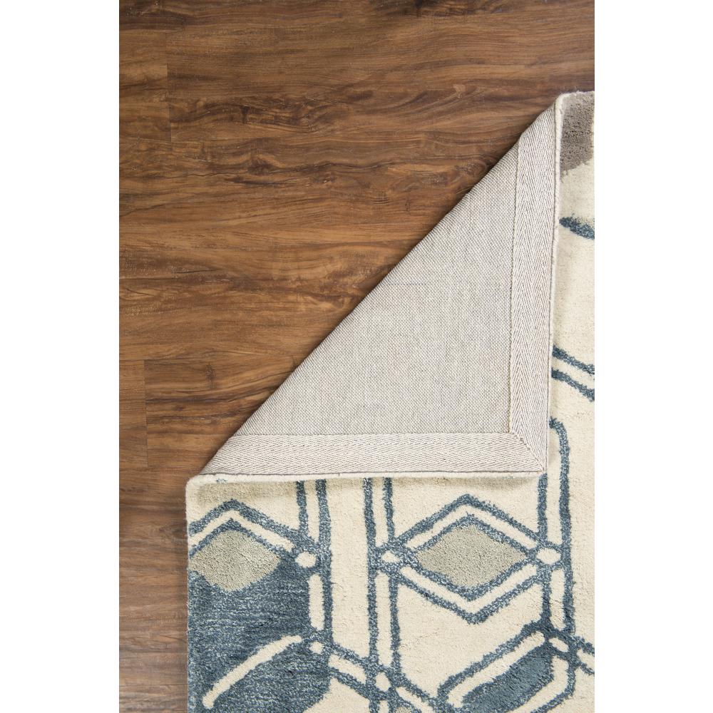 Aspire Wool Triangle Light Blue/Creame 2x3 Rug. Picture 4