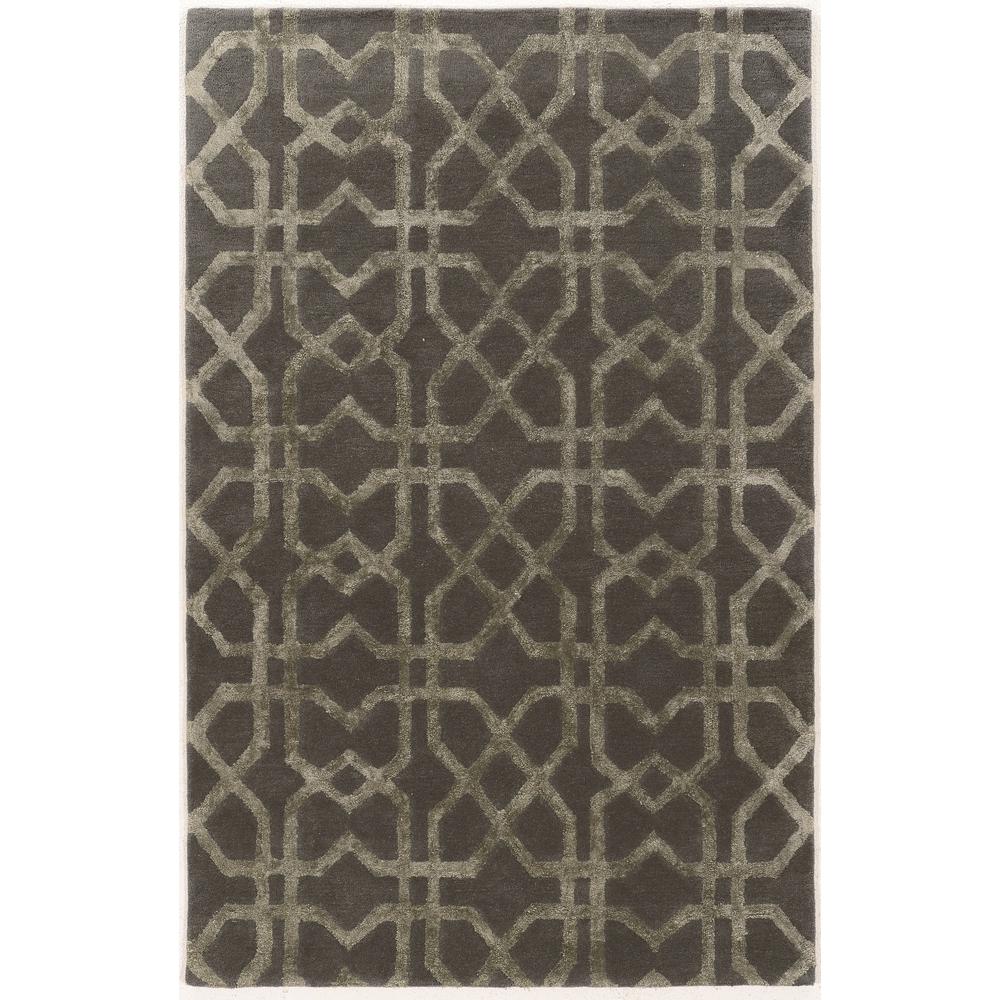 Aspire Wool X's Grey/Grey 2x3 Rug. Picture 1