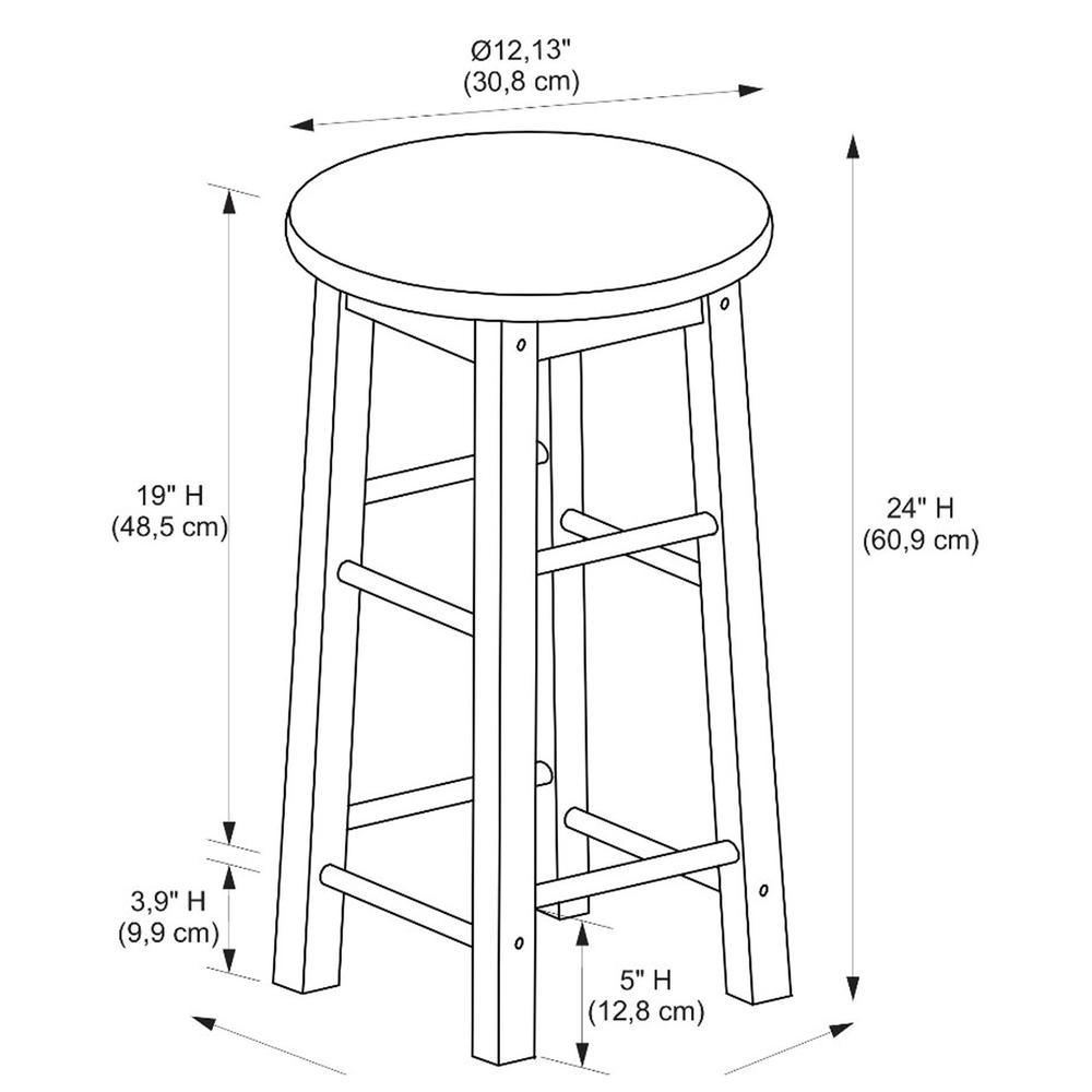 24 Inches Counter stool With Round Seat. Picture 7