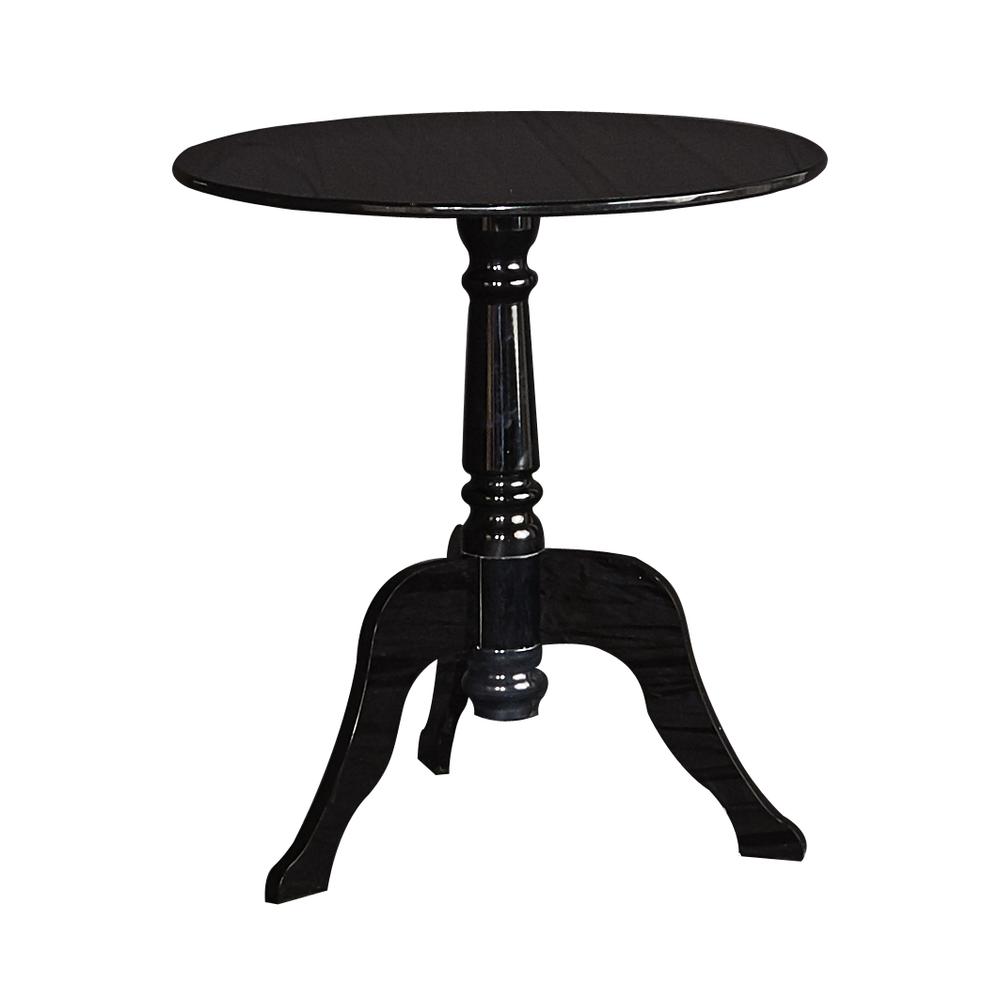 Black Acrylic End Table. Picture 1