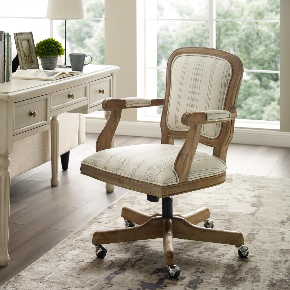 Maybell Office Chair, Neutral Stripes. Picture 1