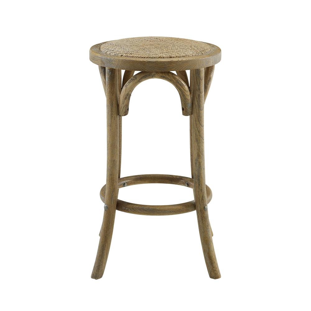 Rae Rattan Seat Backless Counter Stool. Picture 4