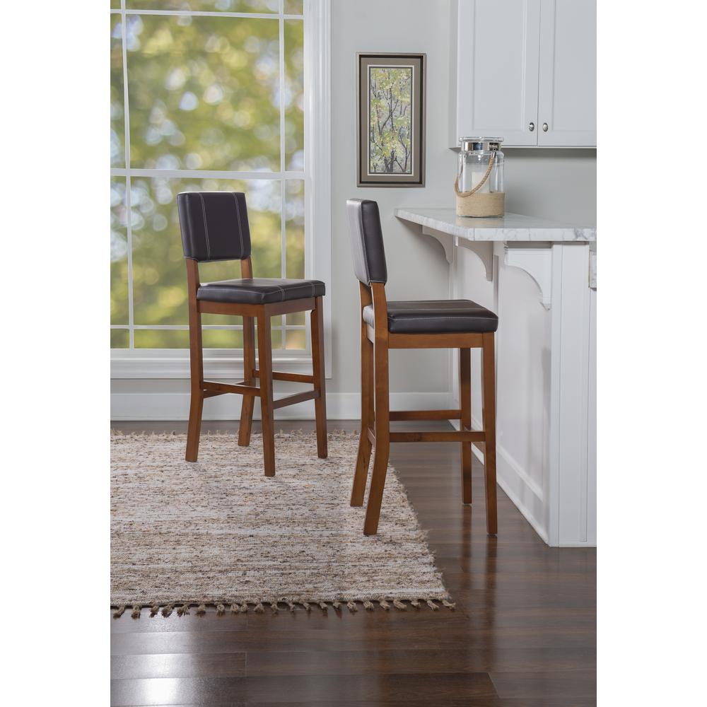 Milano Bar Stool Brown 30. Picture 6