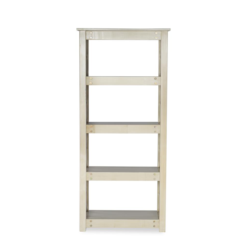Whitley Antique White Bookcase. Picture 5