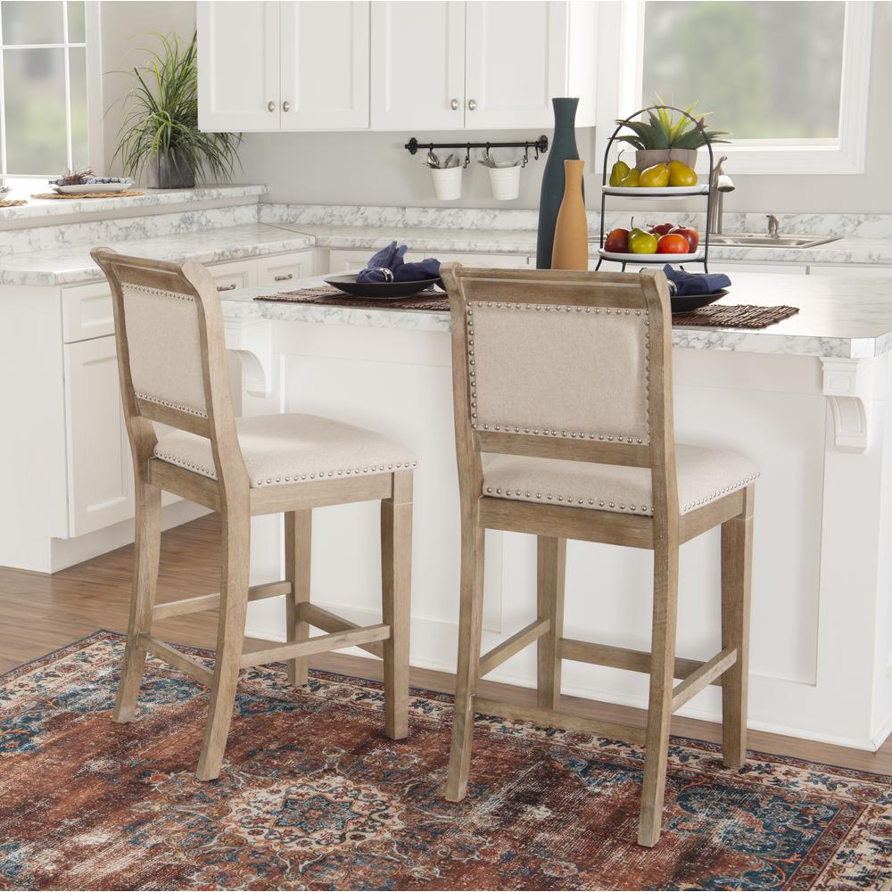 Emmy Natural Counter Stool. Picture 6