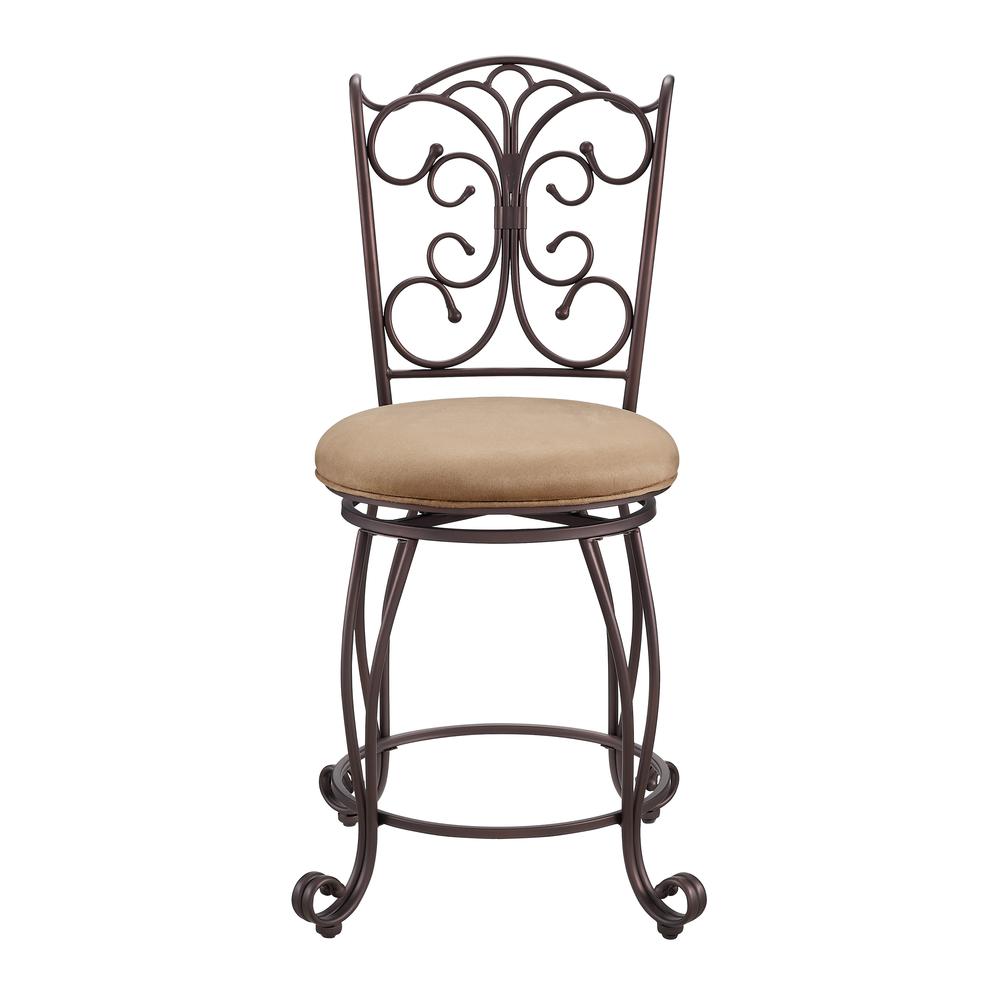 Gathered Back Counter Stool 24. Picture 4