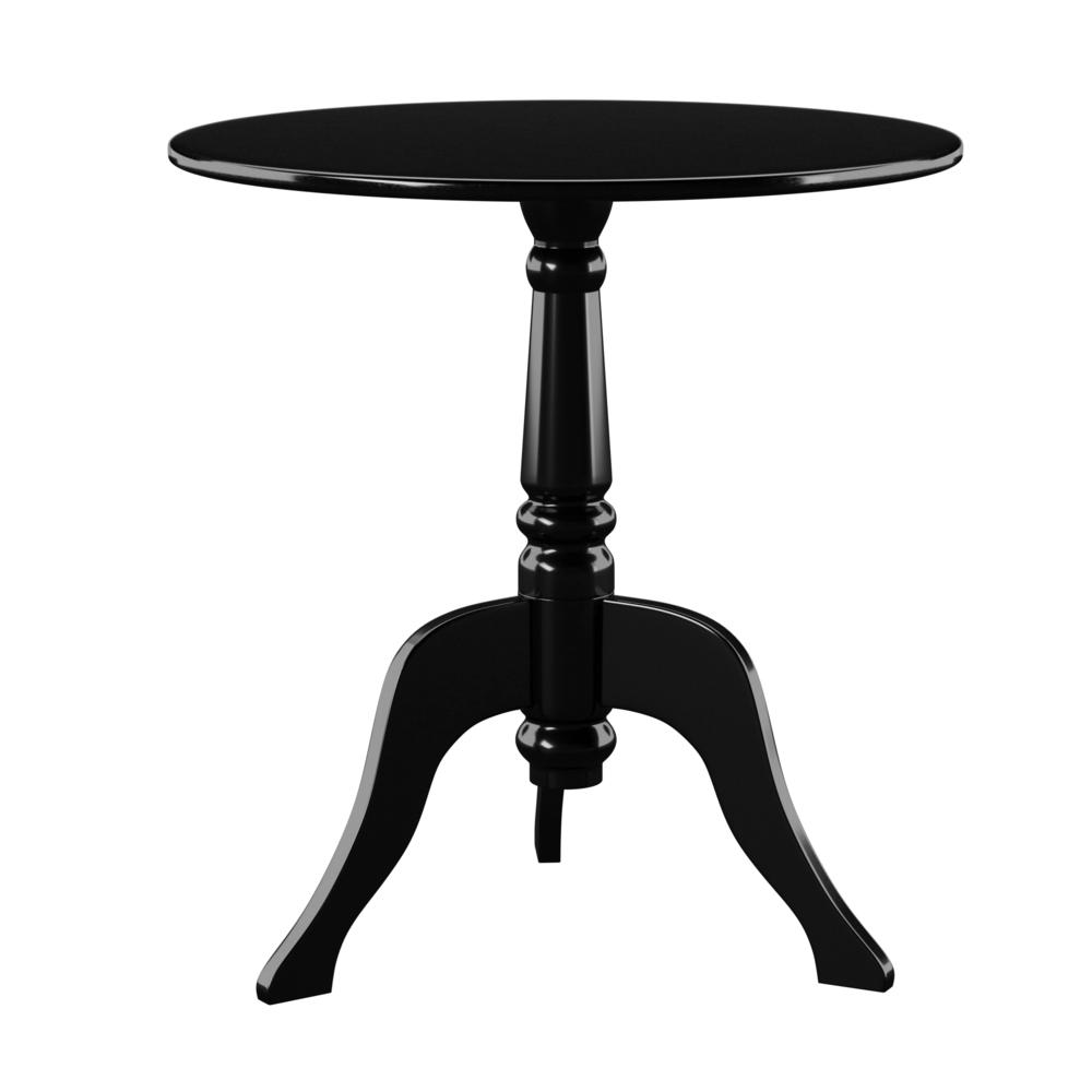 Black Acrylic End Table. Picture 5