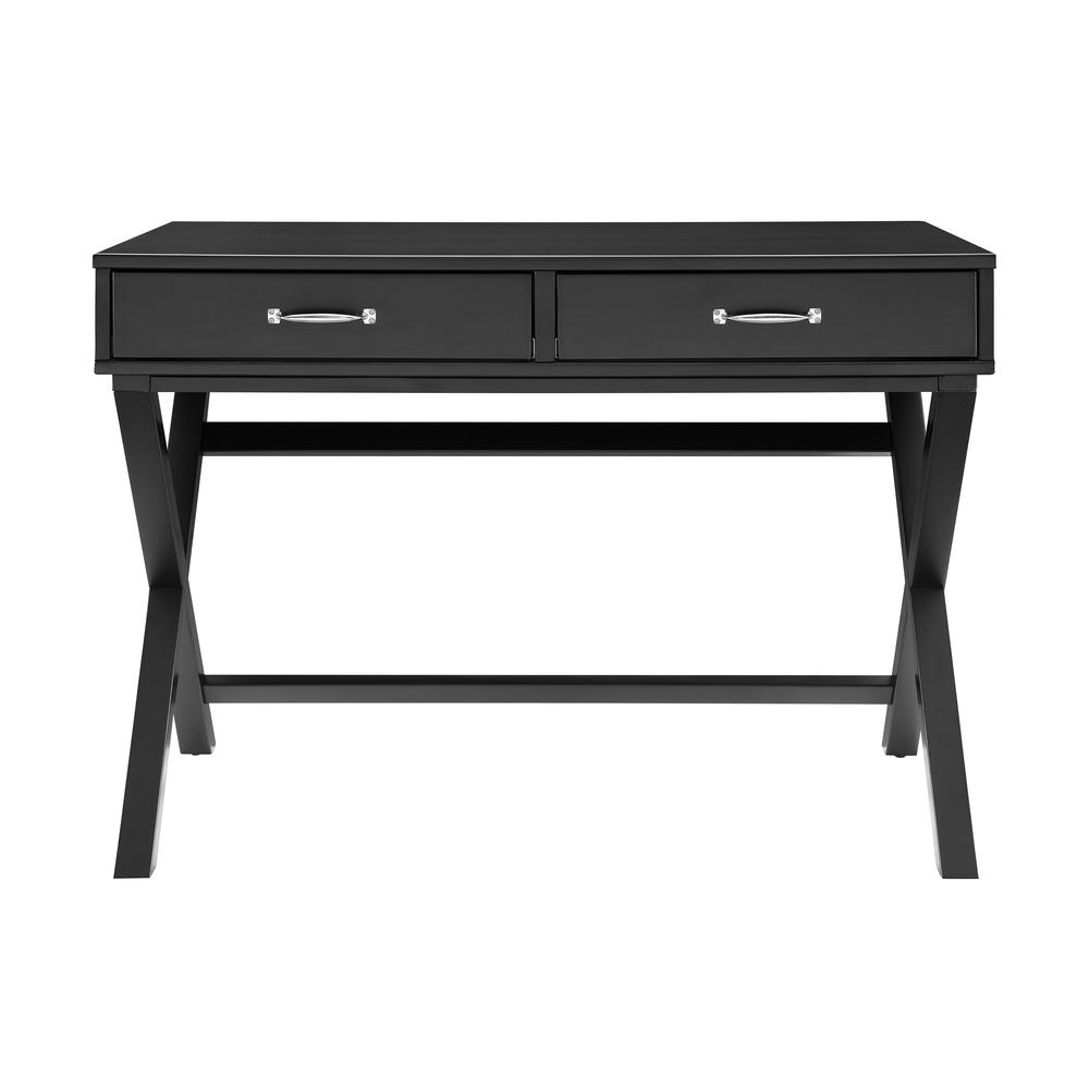 Penney 2-Drawer Desk, Black. Picture 5