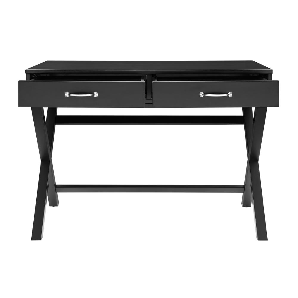 Penney 2-Drawer Desk, Black. Picture 6