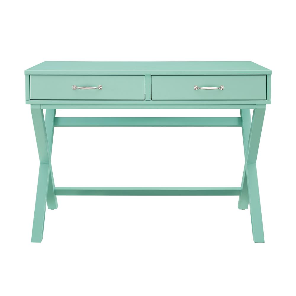 Penney 2-Drawer Desk, Turquoise. Picture 5