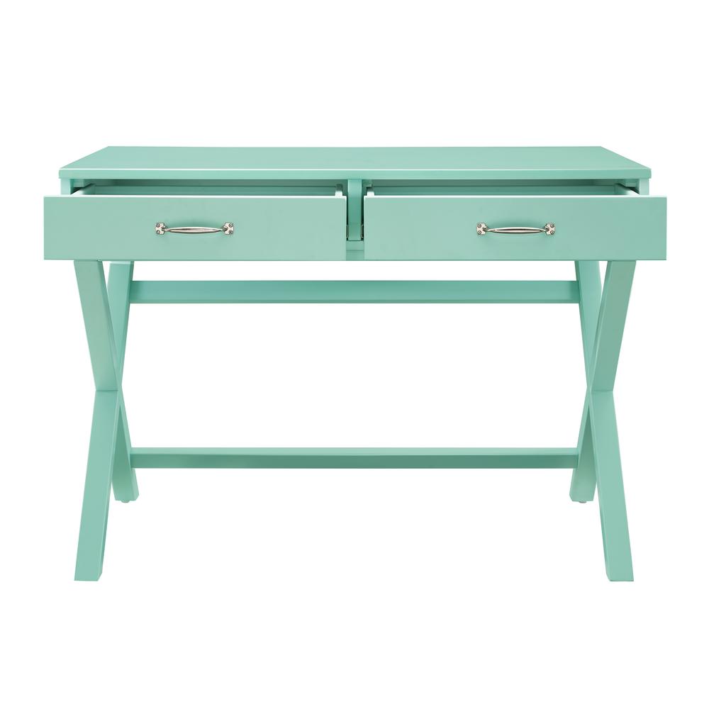 Penney 2-Drawer Desk, Turquoise. Picture 6