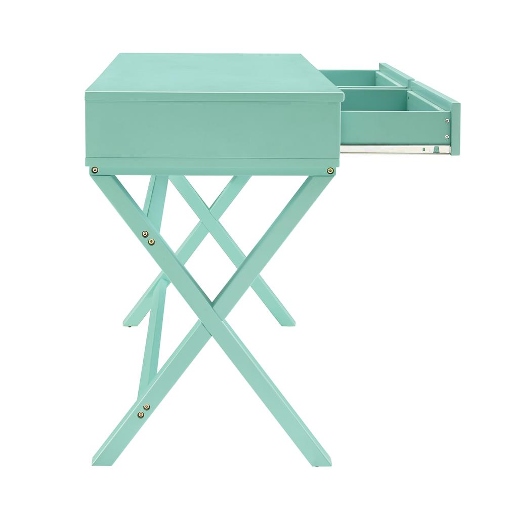 Penney 2-Drawer Desk, Turquoise. Picture 8