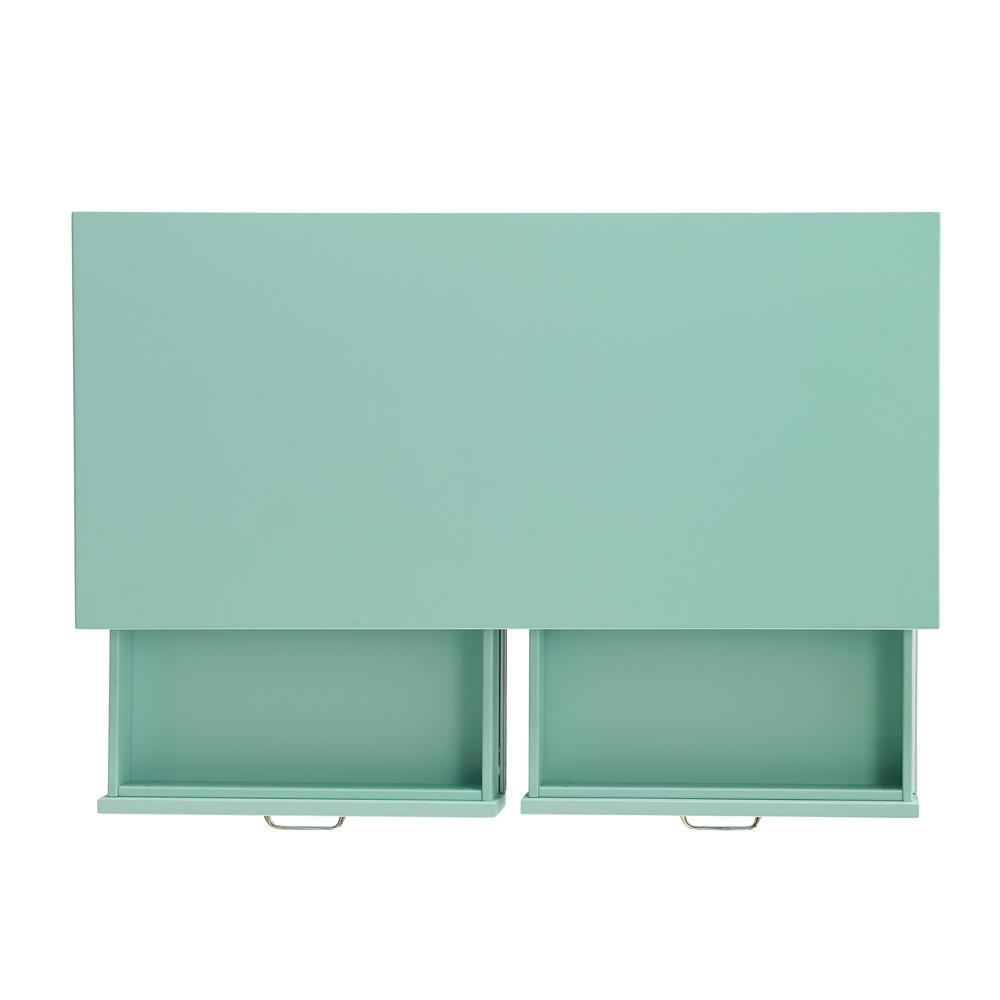Penney 2-Drawer Desk, Turquoise. Picture 10