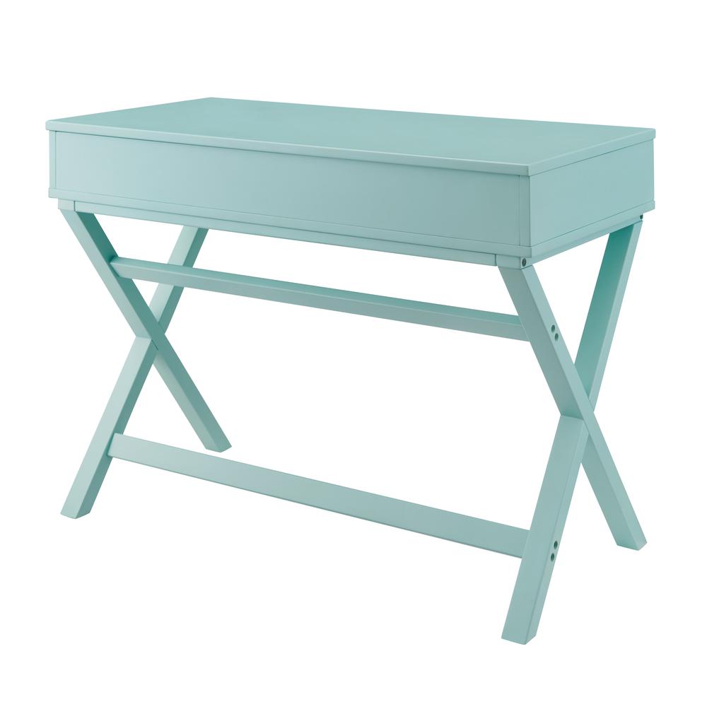 Peggy Lift Top Desk, Turquoise. Picture 3