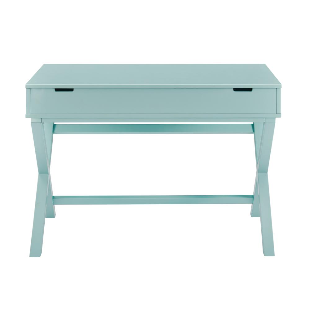 Peggy Lift Top Desk, Turquoise. Picture 7