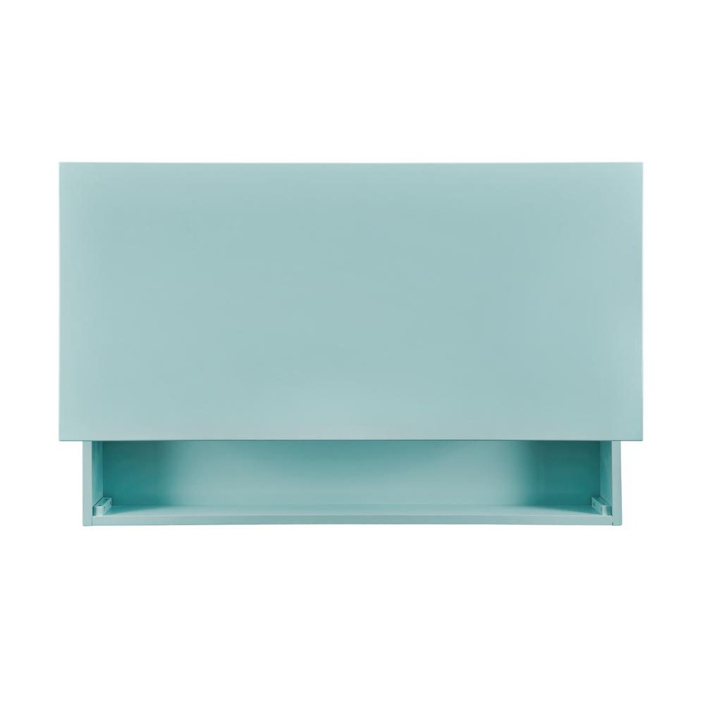 Peggy Lift Top Desk, Turquoise. Picture 12