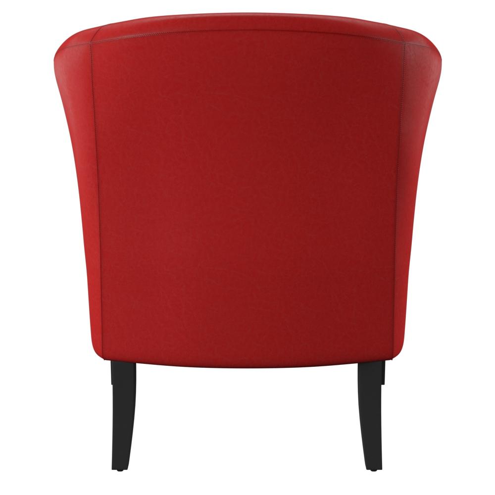Simon Red Club Chair. Picture 3