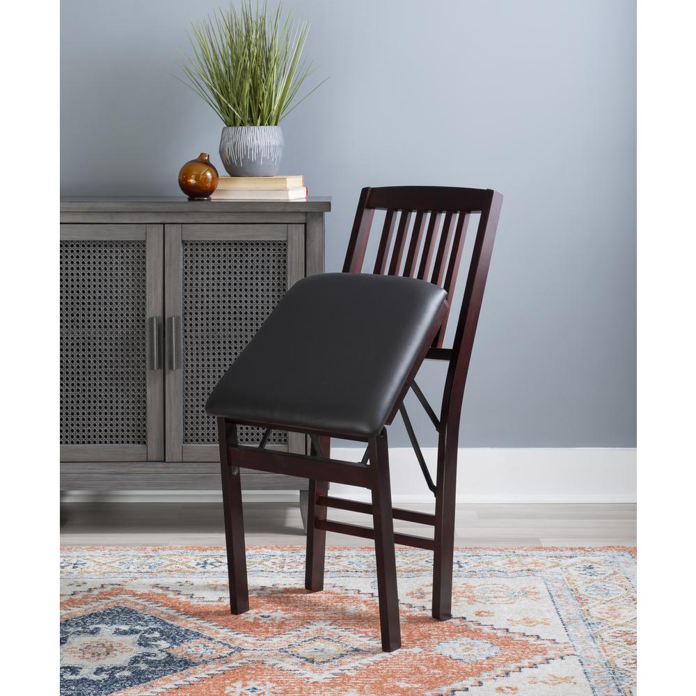 Triena 18 In Mission Back Folding Chair - Set Of Two. Picture 13