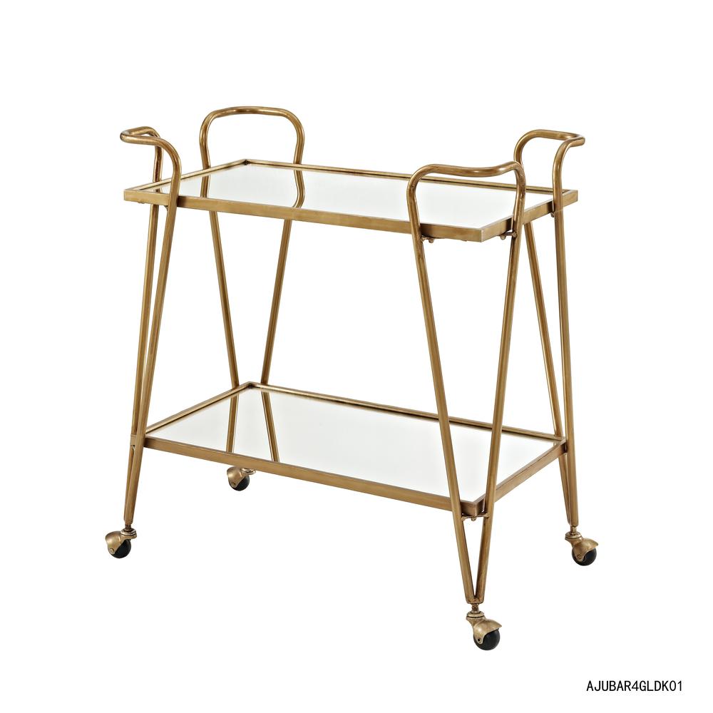 Gold Mid-Century Bar Cart. The main picture.