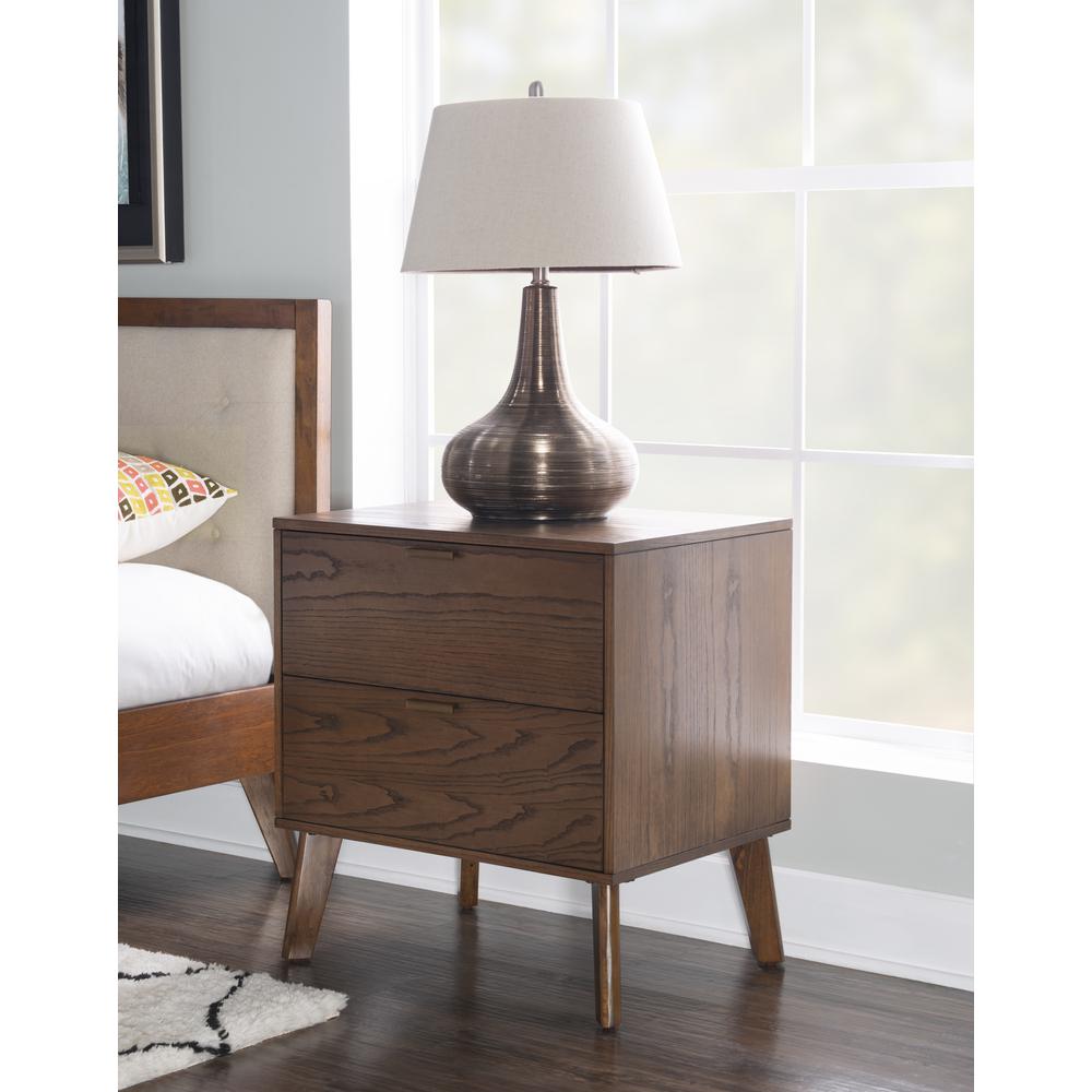 Reid Two Drawer Nightstand. Picture 13