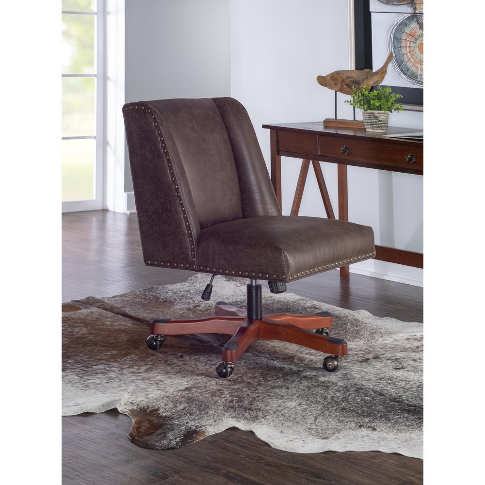 Draper Office Chair, Brown. Picture 1