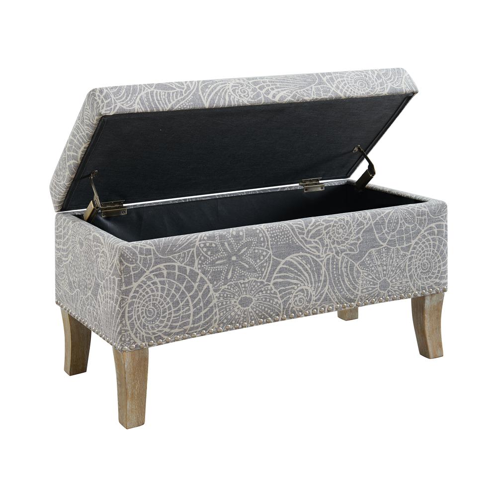 Stephanie Upholstered Storage Ottoman, Stone. Picture 6