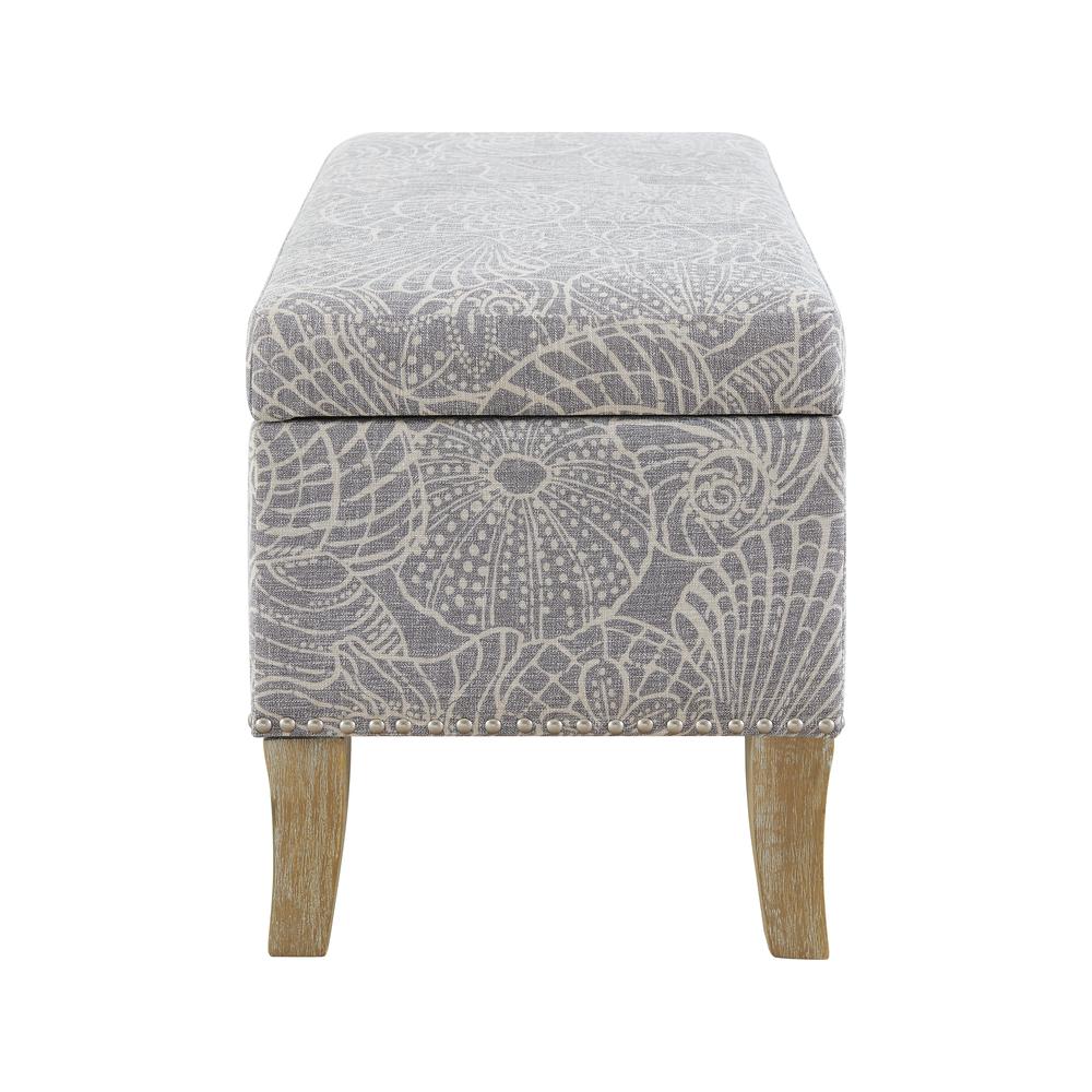 Stephanie Upholstered Storage Ottoman, Stone. Picture 7