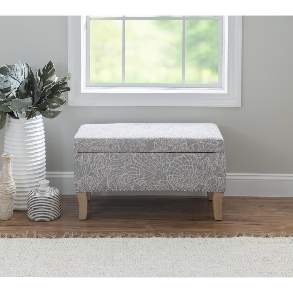 Stephanie Upholstered Storage Ottoman, Stone. Picture 11