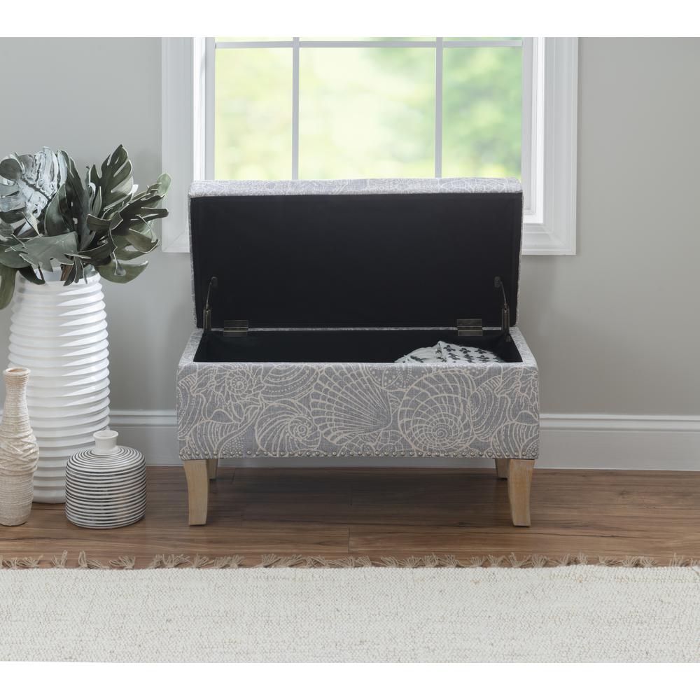Stephanie Upholstered Storage Ottoman, Stone. Picture 13