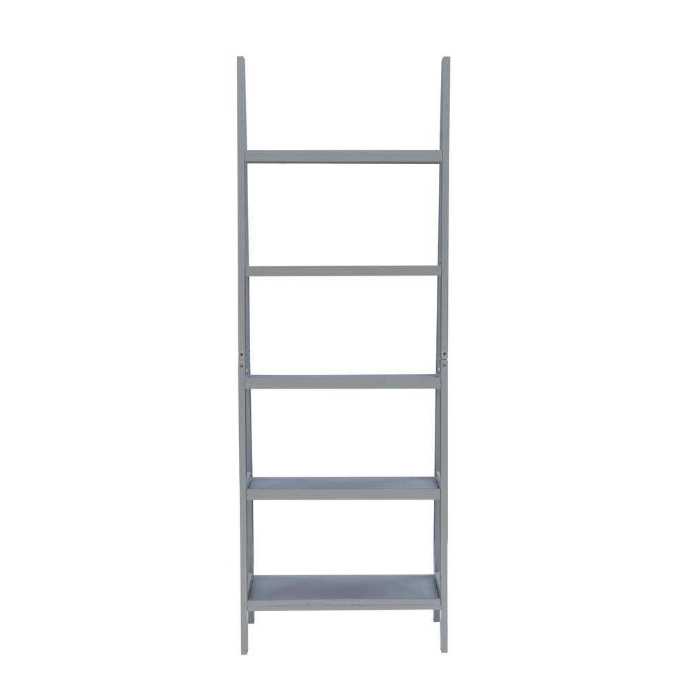 Acadia Ladder Bookshelf, Grey. Picture 5
