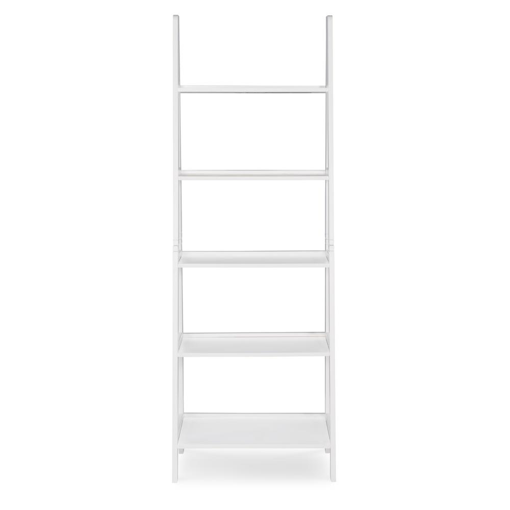Acadia Ladder Bookshelf, White. Picture 6