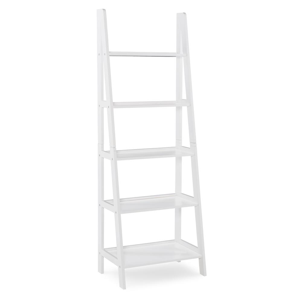 Acadia Ladder Bookshelf, White. Picture 8