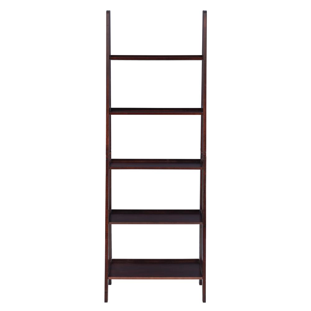 Acadia Ladder Bookshelf, Espresso. Picture 3
