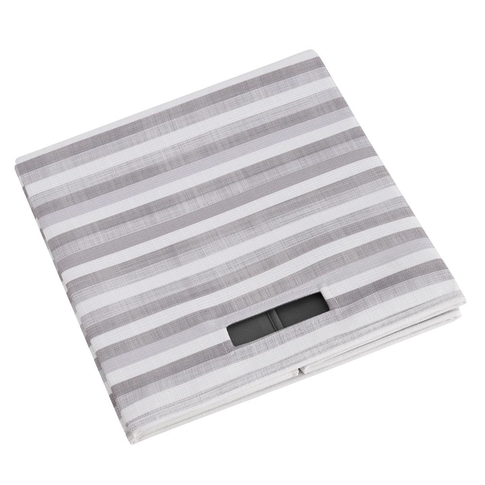 Galli Storage Bin Grey Stripe - Set Of Two. Picture 5