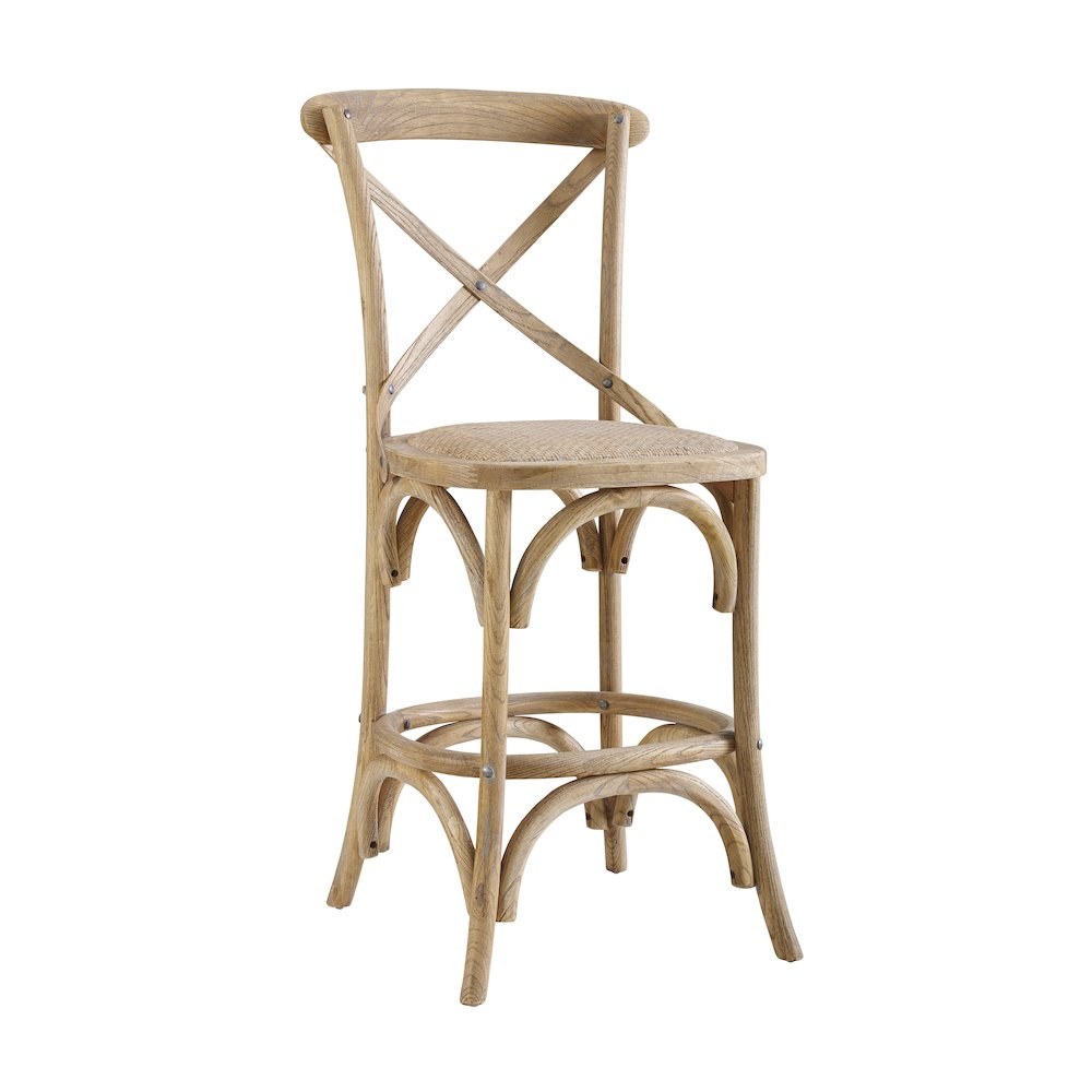 Roxy 30 In Gray Wash Bar Stool. Picture 1