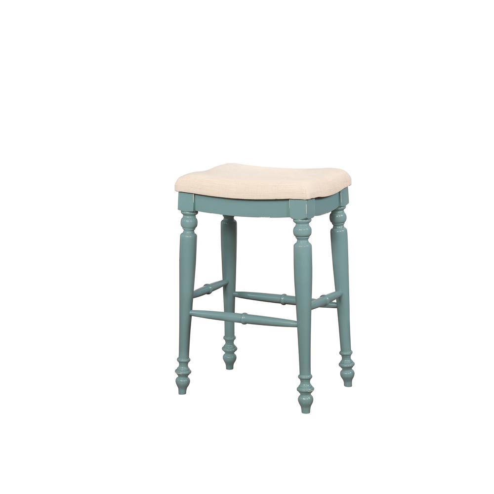 Marino Blue Backless Bar Stool. Picture 1