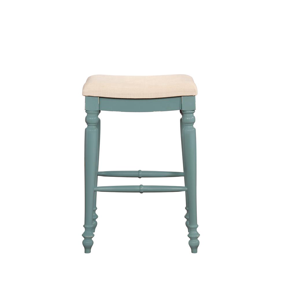 Marino Blue Backless Bar Stool. Picture 2