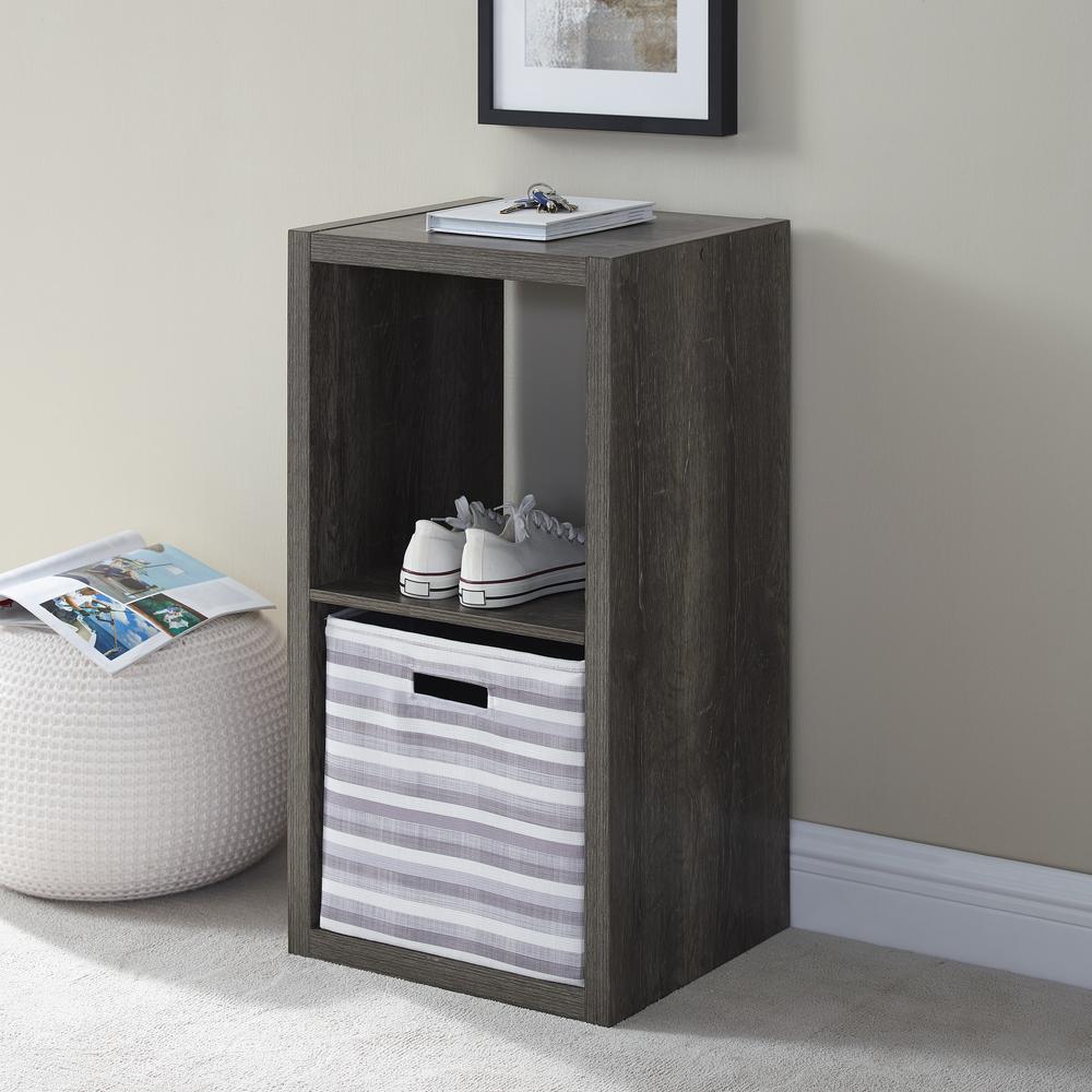 Galli 2 Cubby Storage Cabinet Grey. Picture 2