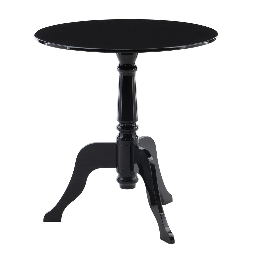 Black Acrylic End Table. Picture 2