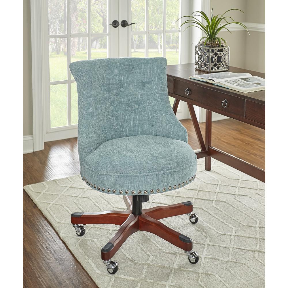 Sinclair Office Chair, Aqua. Picture 3