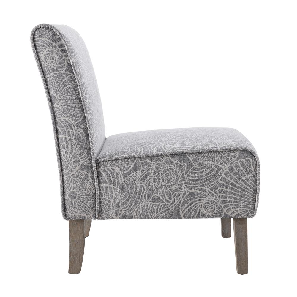 Lily Upholstered Slipper Chair, Stone. Picture 6