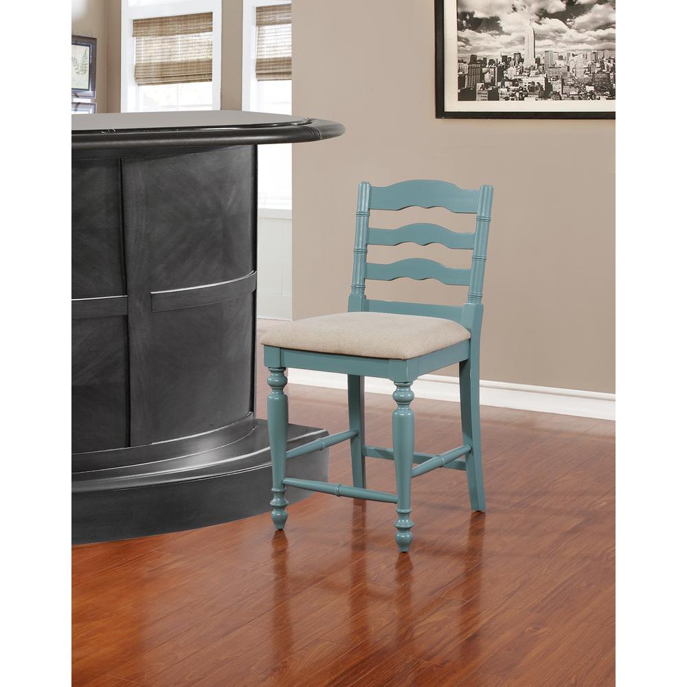 Marino Antique Blue Counter Stool. Picture 4